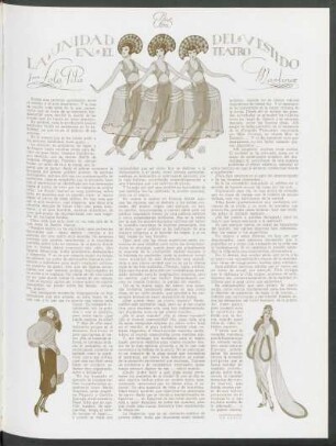 La unidad del vestido en el teatro