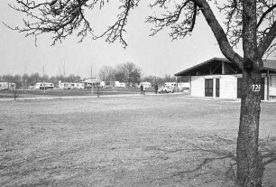 Bau des Campingplatzes "Turmbergblick" durch die Karlsruher Campingplatz-Bau-und-Betriebsgesellschaft