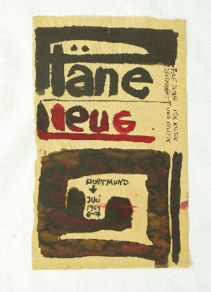 Neue Pläne (Plakatentwurf)