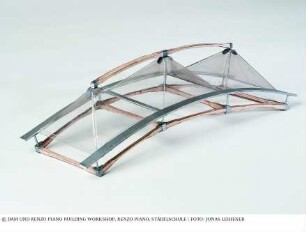 IBM Travelling Pavilion - Modell eines Teils des Gebäudes (Detail Dachkonstruktion)