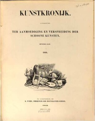 Kunstkronijk : uitg. ter aanmoediging en verspreiding der schoone kunsten. 1846 = Jg. 7