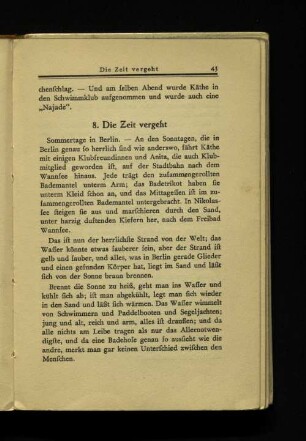 8. Die Zeit vergeht
