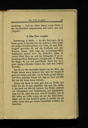 8. Die Zeit vergeht