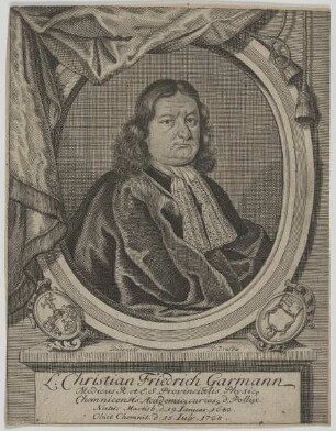 Bildnis des Christian Friedrich Garmann