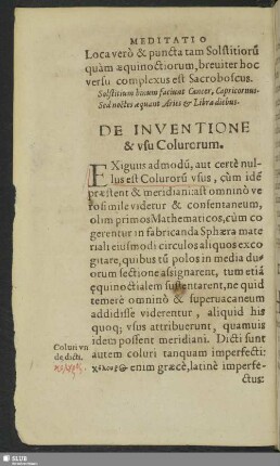 De Inventione & usu Colurorum.