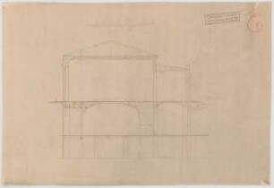 Thiersch, Friedrich von; Frankfurt / Main (Hessen); Festhalle - Bankettsaal (Querschnitt)