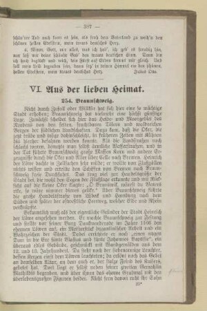 VI. Aus der lieben Heimat