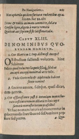 Caput XLIII. De Nominibus Quorundam Hominum.