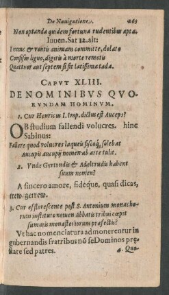 Caput XLIII. De Nominibus Quorundam Hominum.