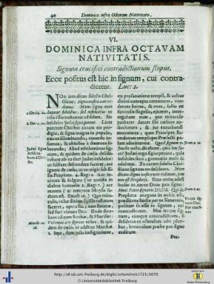 Dominica Infra Octavam Nativitatis.