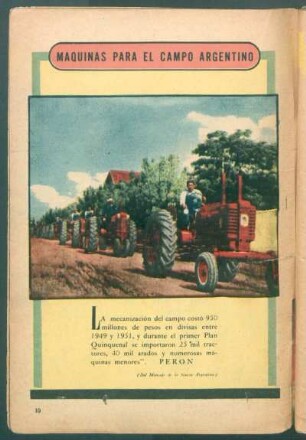 Máquinas para el campo argentino