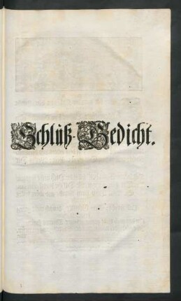 Schluß-Gedicht