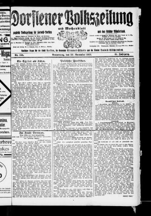 Dorstener Volkszeitung und Wochenblatt. 1910-1919