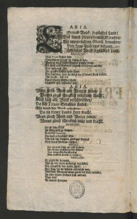 [Das Am Nordischen Himmel prächtigst leuchtende Dreyfache Sonnen-Licht, Wolte An dem Hohen Gebuhrts-Tage Ihro Printzlichen Hoheit, ...]