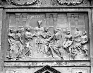 Relief mit der Darstellung der Verlobung Mariens