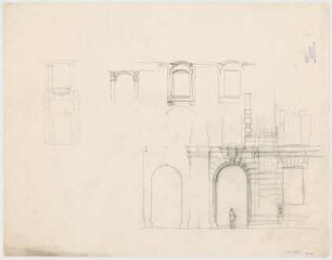 Thiersch, Friedrich von; München; Justizpalast - Haupttor (Ansichten); Fenster (Ansichten)