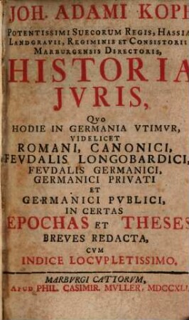 Historia iuris, quo hodie in Germania utimur