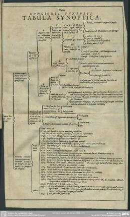 Hujus Concionis Funebris Tabula Synoptica