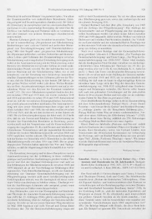 528-529 [Rezension] Christentum und Demokratie im 20. Jahrhundert