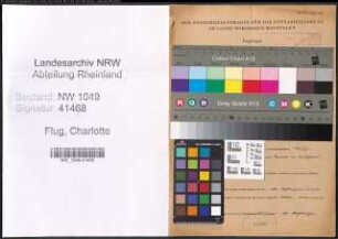 Entnazifizierung Charlotte Flug , geb. 23.07.1911 ()