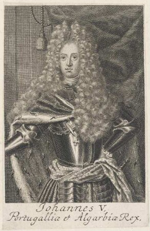 Bildnis des Johannes V. Portugalliae et Algarbiae
