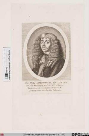 Bildnis Conrad Christoph Graf von Königsmarck