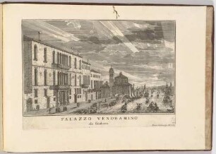 Palazzo Vendramino alla Giudecca (Der Palazzo Vendramin in Venedig, Bl. 101 der Folge "Le Fabriche, e Vedute di Venetia")