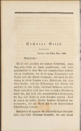 Sechster Brief.