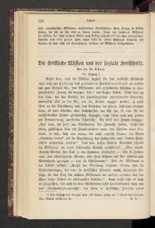 Die christliche Mission und der soziale Fortschritt