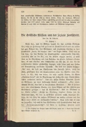 Die christliche Mission und der soziale Fortschritt