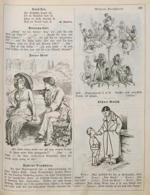 "Feiner Wink" "Moderne Dienstboten" "Kühner Wunsch"