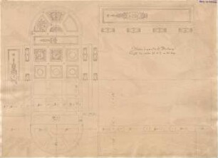 Klenze, Leo von; St. Petersburg (Russland); Eremitage - Saal M u. N 1. OG - Plafond (Teilansicht)