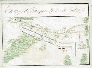WHK 8 Reichs- und Französischer Krieg von 1688-1697 bis zum Frieden von Ryswick: Feldlager bei Genappe, 6. Juli 1692