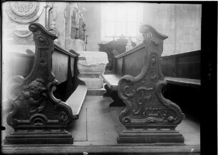 Salem Münster - Klosterkirche Maria Himmelfahrt Chorgestühl mit Schnitzerei