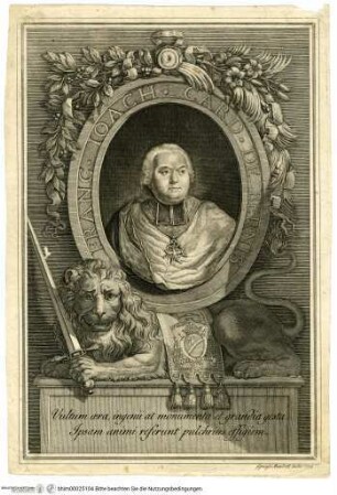 Portrait des Kardinals François-Joachim de Pierre de Bernis - François-Joachim de Pierre de Bernis, Porträt