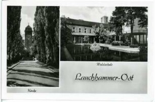 Lauchhammer-Ost. Kirche und Waldschule