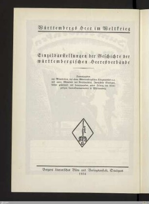 Die 54. (Württembergische) Reserve-Division im Weltkriege 1914 - 1918 : mit 29 Karten, 1 Kriegsrangliste und Statistik