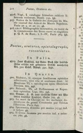 312-317, Poetae, oratores epistolographi, recentiores