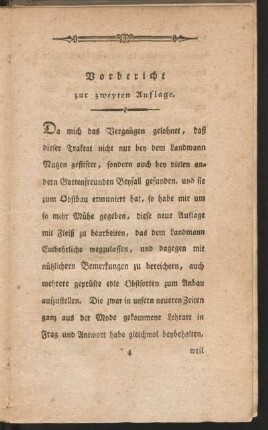 Vorbericht zur zweyten Auflage