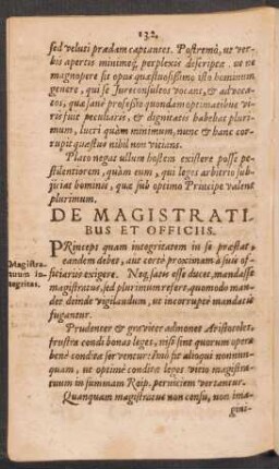 De Magistratibus Et Officiis.