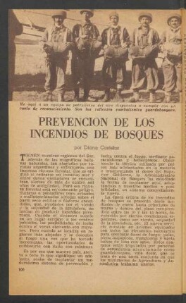 Prevención de los incendios de bosques