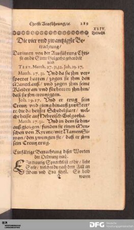 Die vier und zwantzigste Betrachtung [...].