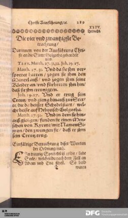 Die vier und zwantzigste Betrachtung [...].