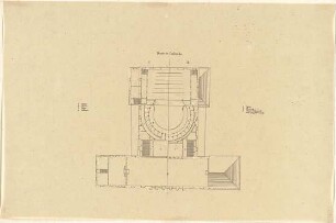 Stegmann, Carl von; Karlsruhe; Theater - Grundriss