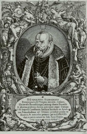 Bildnis des Ludolf Schrader (gest. 1589), Jurist der Universität Frankfurt an der Oder
