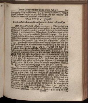 Das XXXIV. Capittel. Von den Gebrechen und Kranckheiten des Leibs/ und dem Tod.