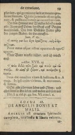 Locus IX. De Angelis Bonis Et Malis.