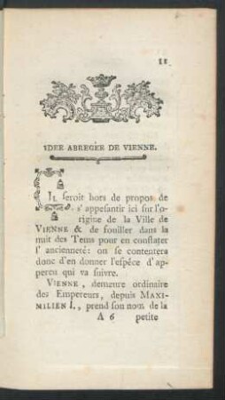 Idee Abregée De Vienne