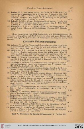 Kirchliche Dekorationsmalerei (Nr. 504 - 516)