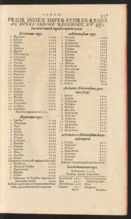 Prior Index Imperatores, Reges Ac Duces ...